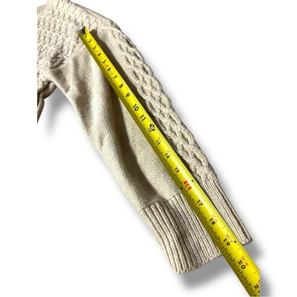 St. John’s Bay Cozy Relaxed Fit Crewneck Lightweight Cream Knit Sweater - Picture 11 of 16